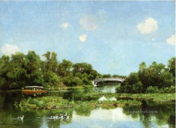  Island Painting - South End of Wooded Island aka View of Transportation Terrace scenery Hugh Bolton Jones